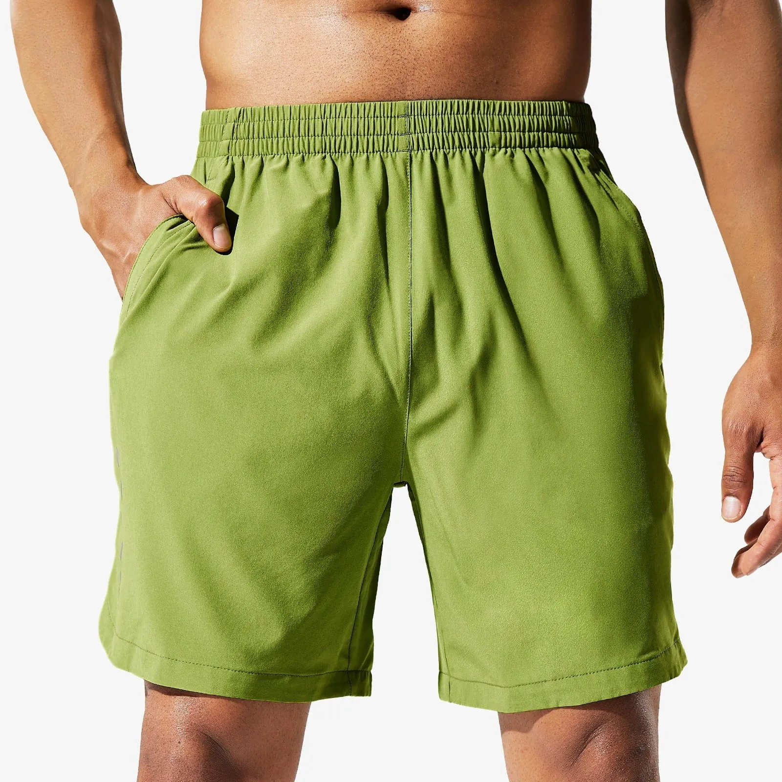 Men's 7 Inch Running Shorts Quick Dry with Zipper Pockets
