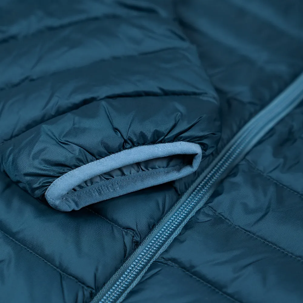 Mens Aktiv Down Hoodless Jacket (Petrol/Arctic Blue)