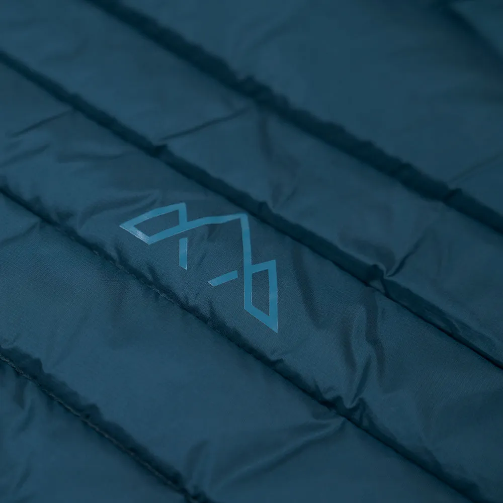Mens Aktiv Down Hoodless Jacket (Petrol/Arctic Blue)