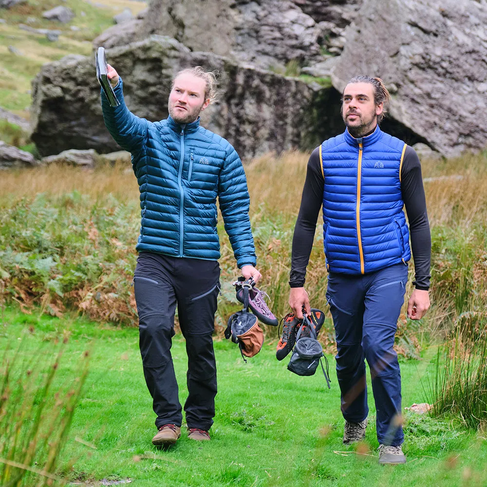 Mens Aktiv Down Hoodless Jacket (Petrol/Arctic Blue)