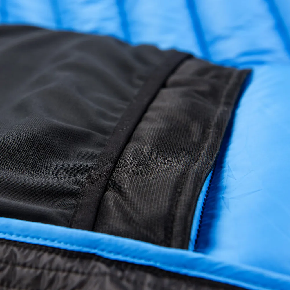 Mens Arktis II Down Hooded Jacket (Black/Cobalt)