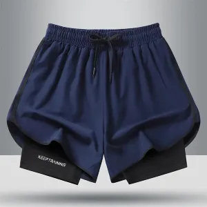 Men's Black Outdoor Running Shorts
