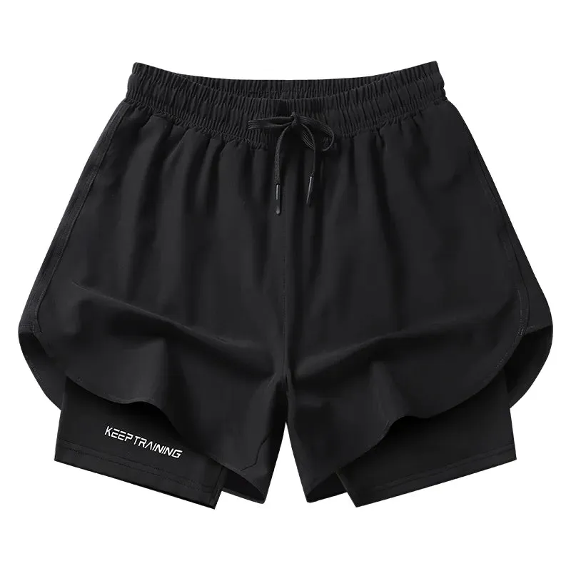 Men's Black Outdoor Running Shorts