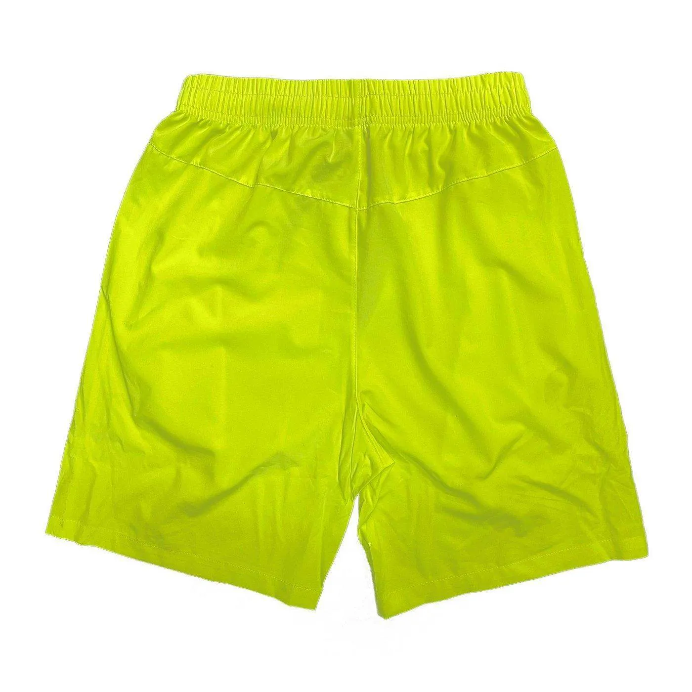 Mens Neon Yellow Performance Running Shorts