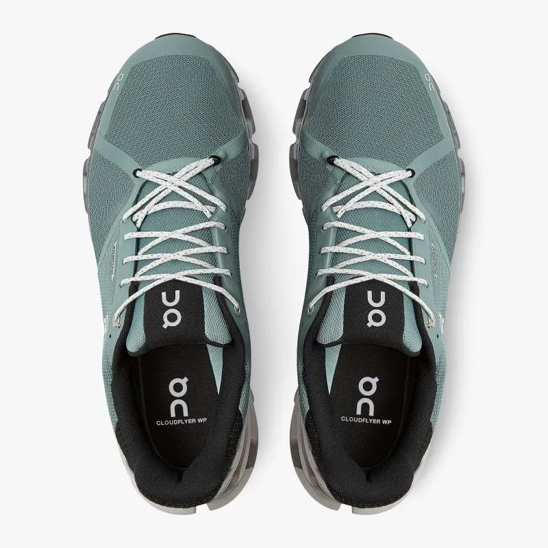 MENS ON CLOUDFLYER WATERPROOF- SEA/GLACIER