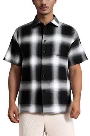 Mens Plaid Short Sleeve Flannel