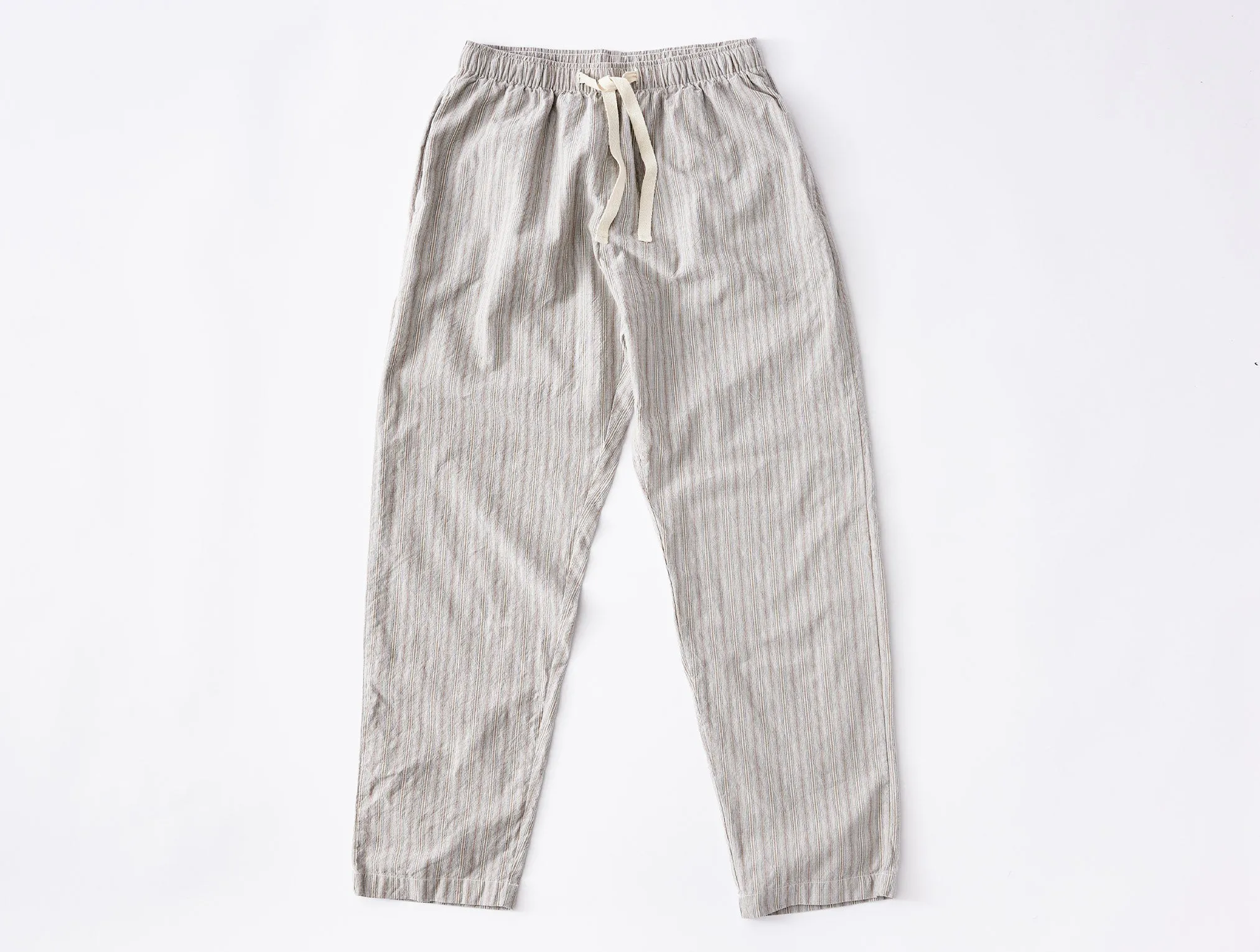 Men's Striped Organic Crinkled Pajama Pants - Renewed