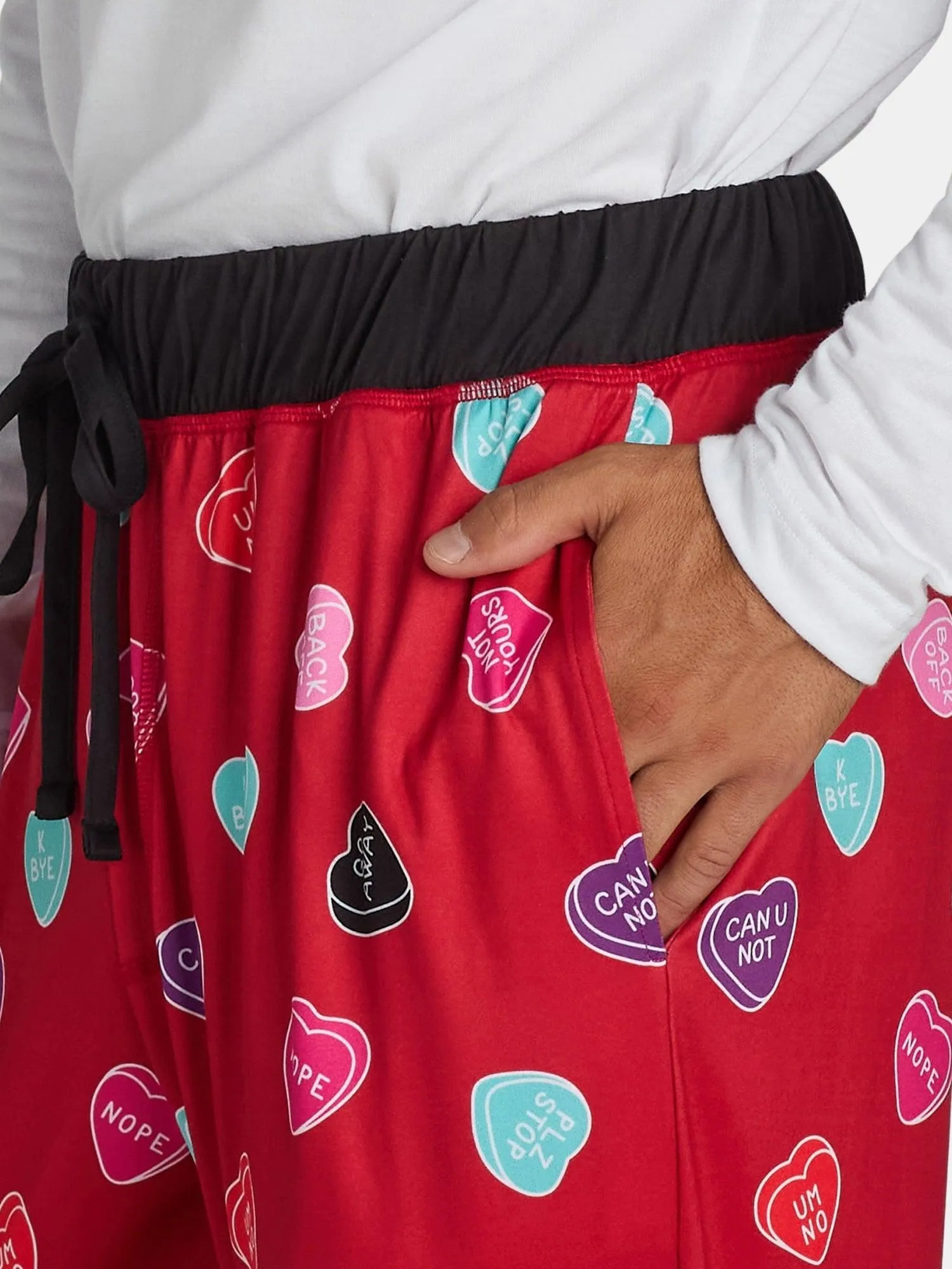Men's Valentine's Day Candy Graphic Print Sleep Pants from Way to Celebrate, Sizes S-2XL