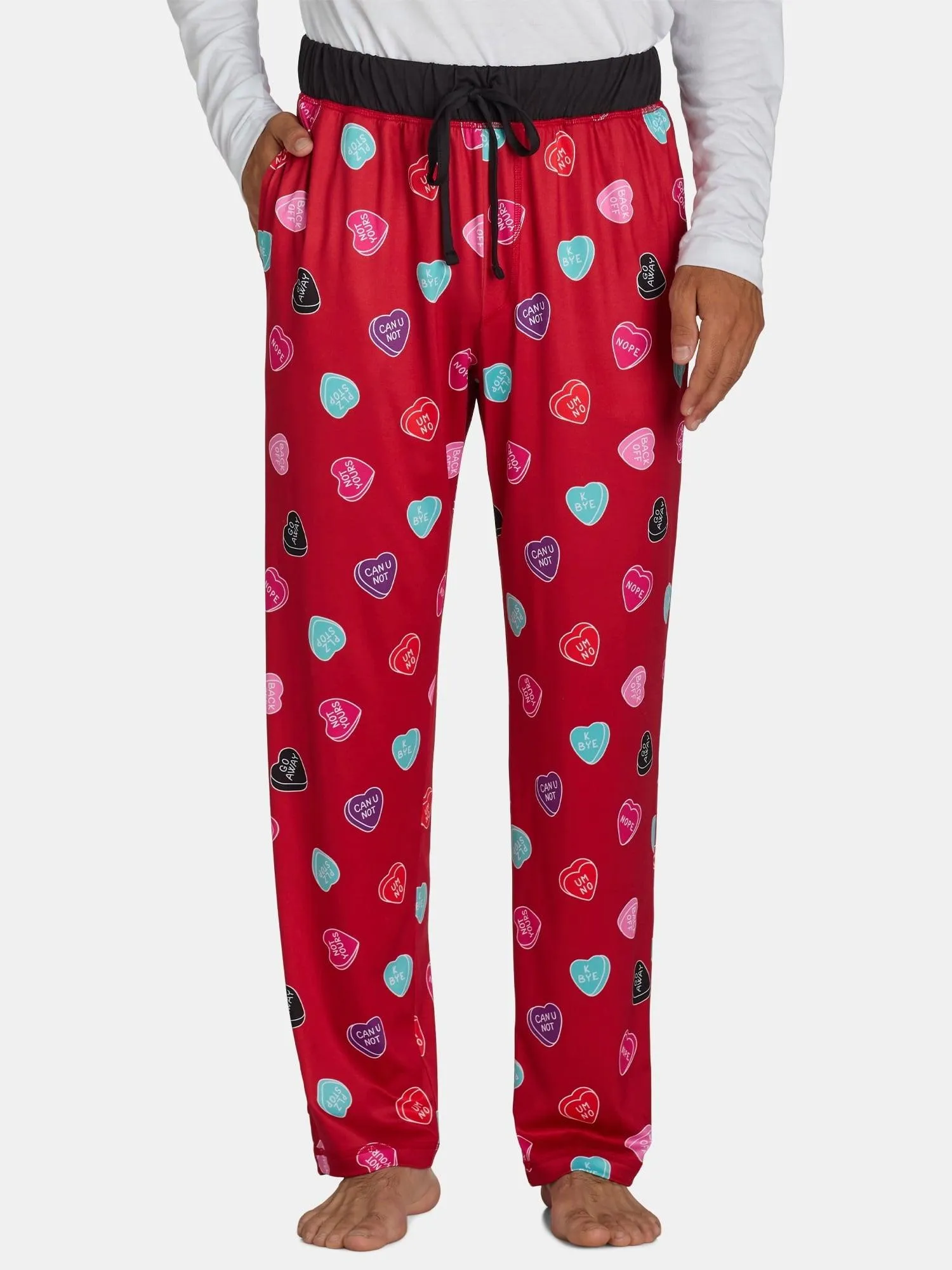 Men's Valentine's Day Candy Graphic Print Sleep Pants from Way to Celebrate, Sizes S-2XL