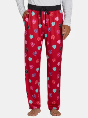 Men's Valentine's Day Candy Graphic Print Sleep Pants from Way to Celebrate, Sizes S-2XL