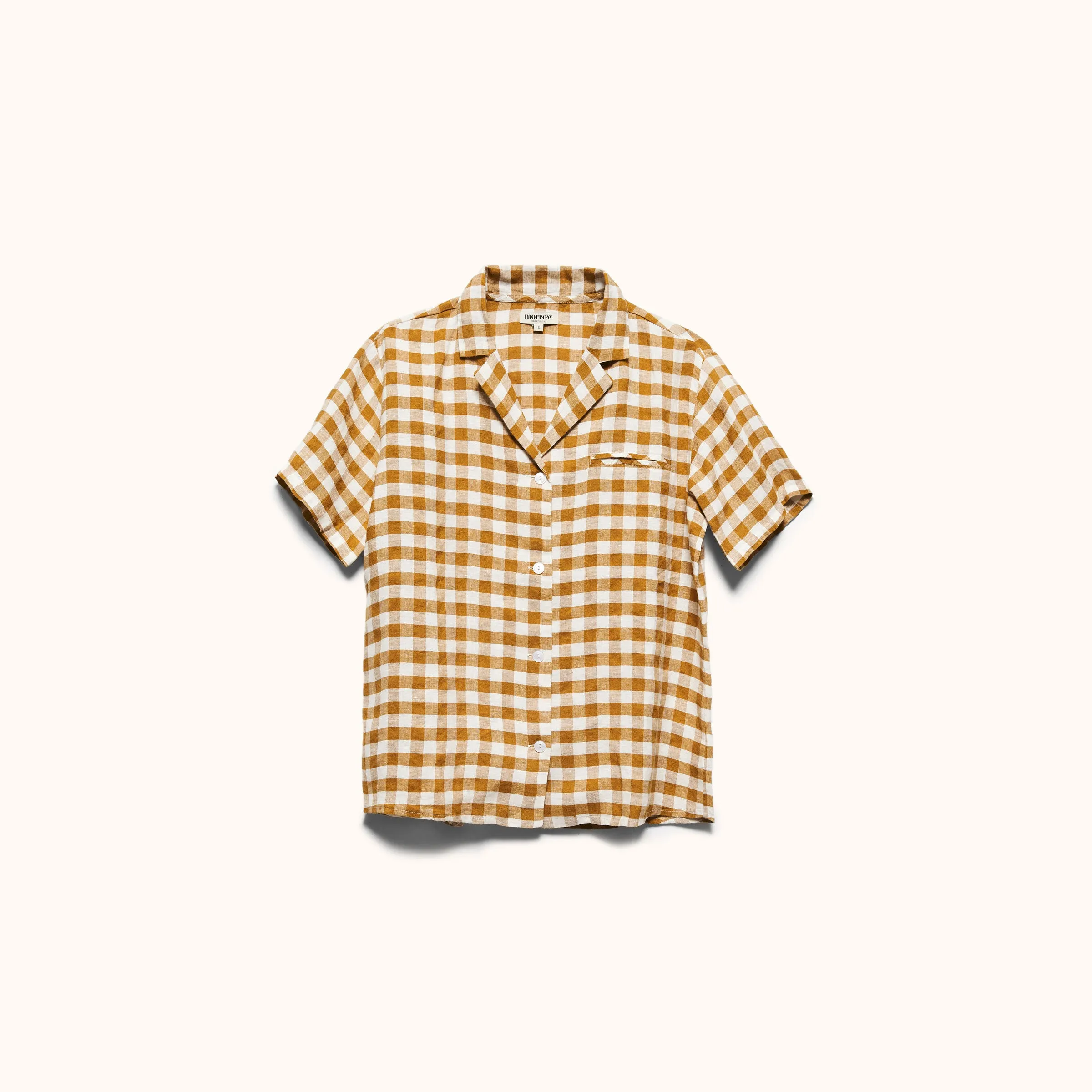 Mila Short Sleeve - Honey Gingham, XS