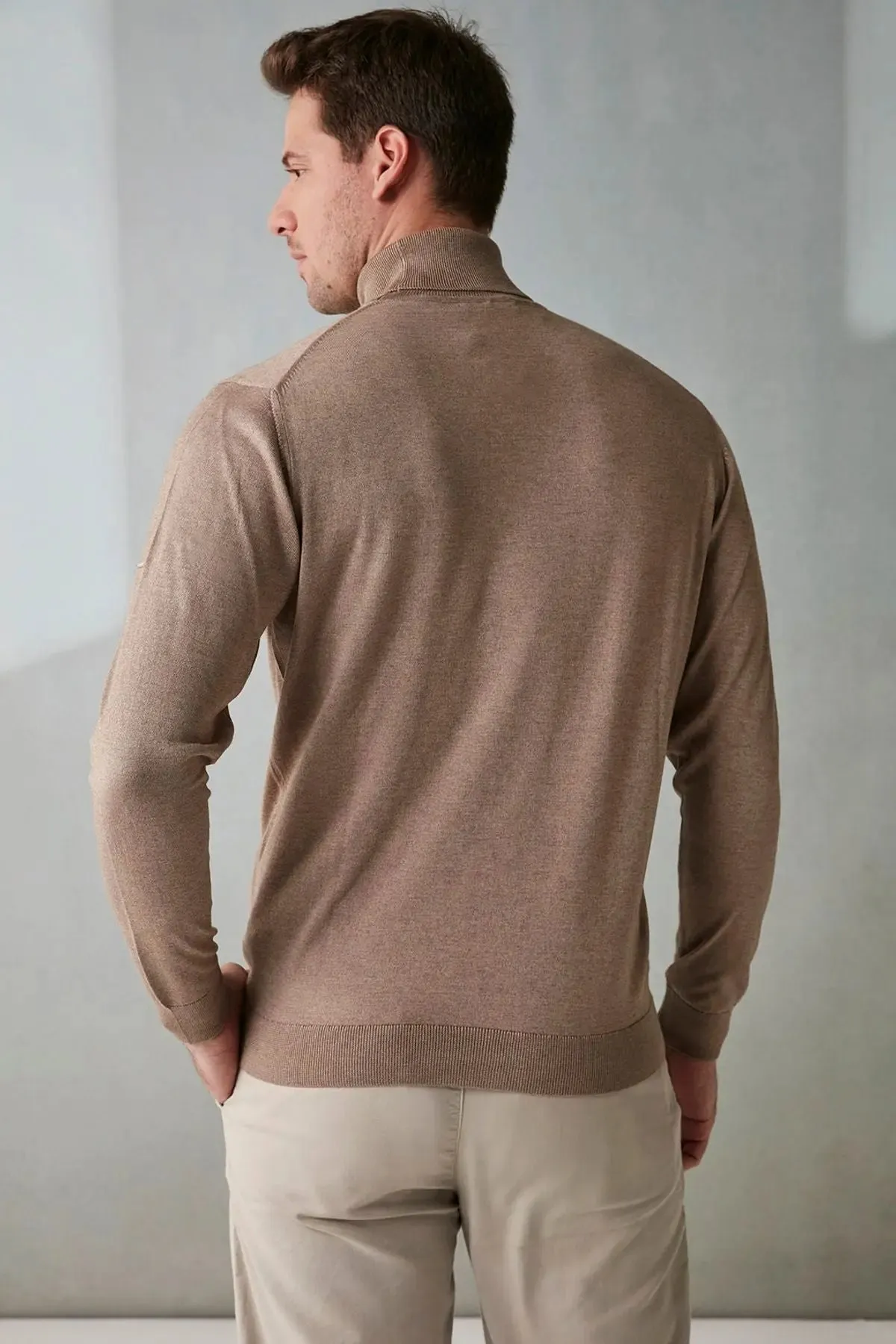 Mink Silk and Cashmere Utku Men's Knitwear