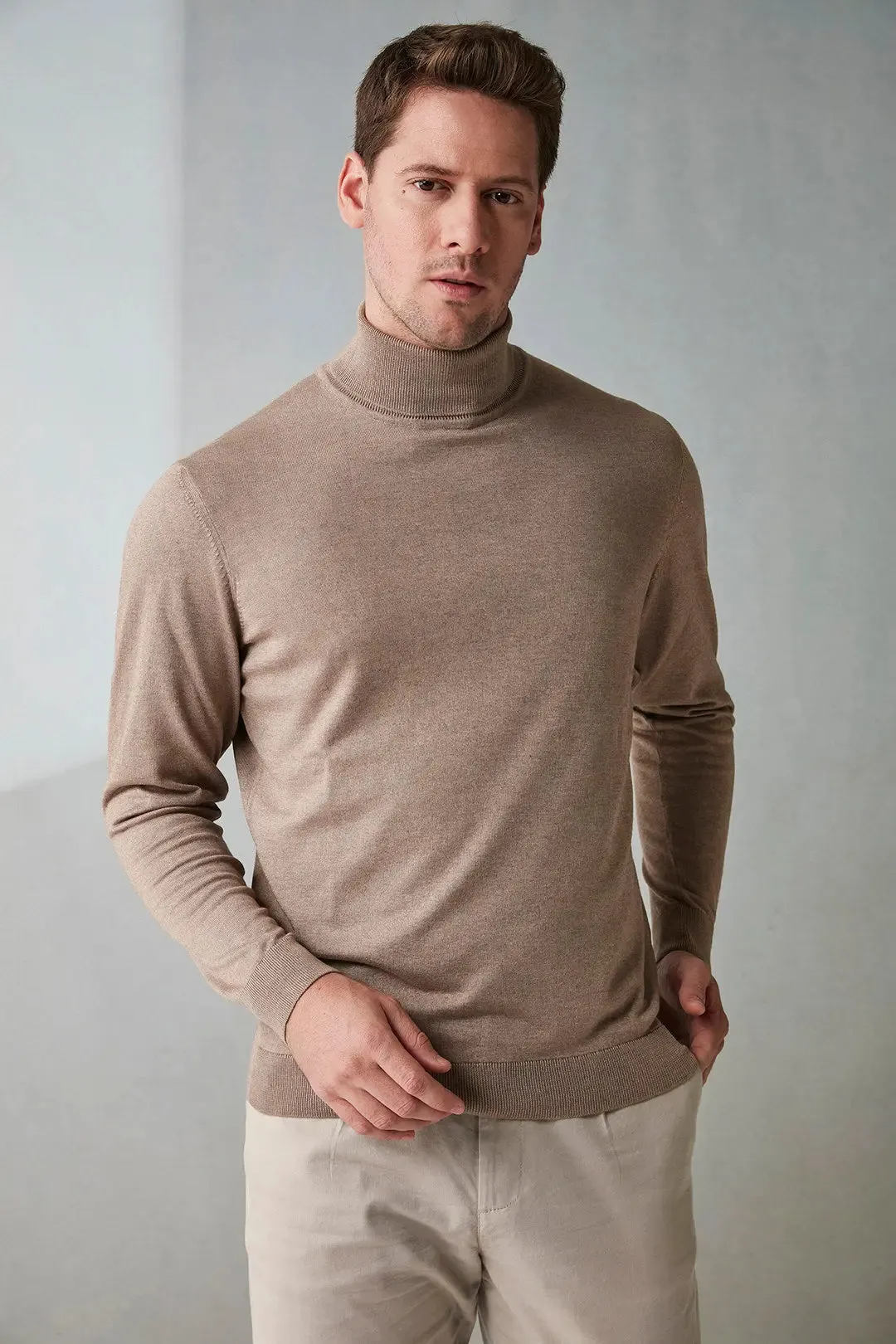 Mink Silk and Cashmere Utku Men's Knitwear