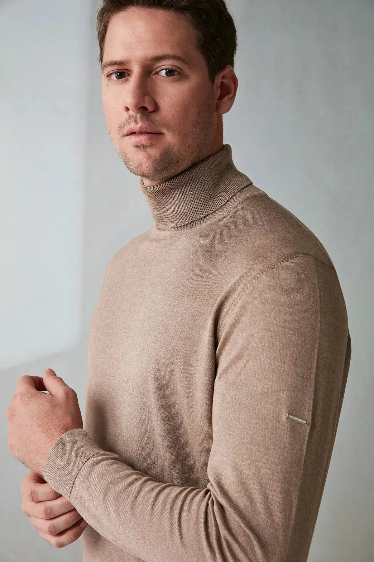 Mink Silk and Cashmere Utku Men's Knitwear