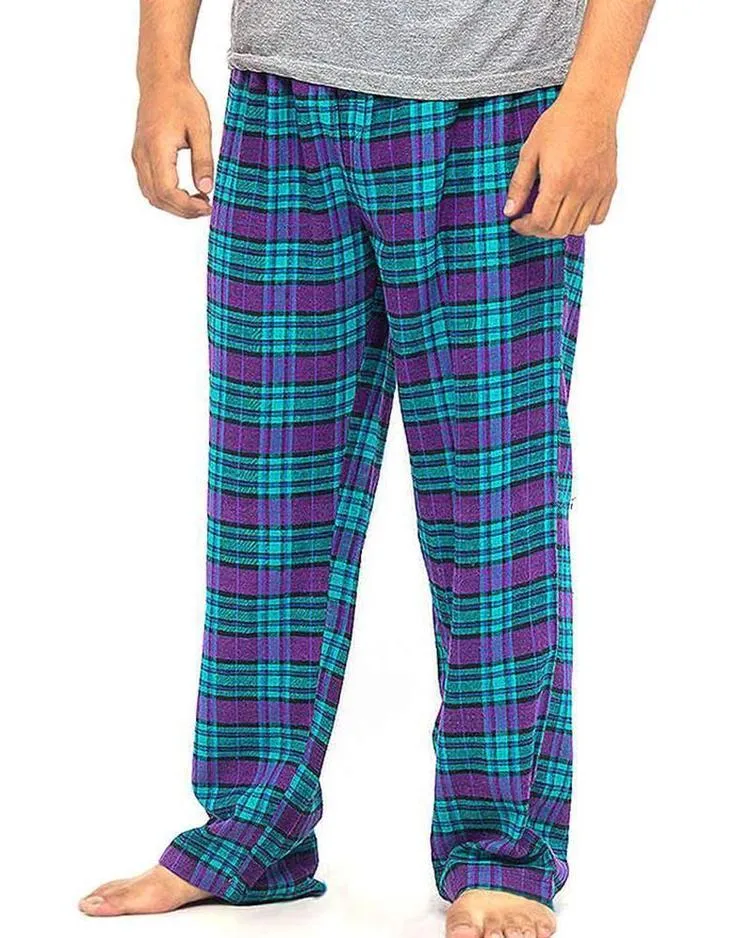 Pack of 2 - Men's Cotton Check Pajama - Cotton Yarn Dyed Flannel Men's Pajama MF-05