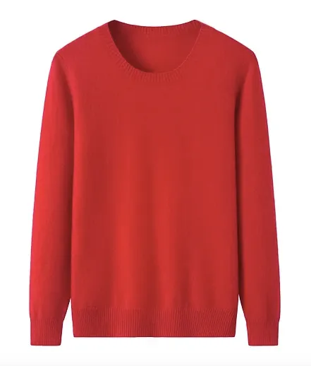 Pure Cashmere Crew Dangerous Red