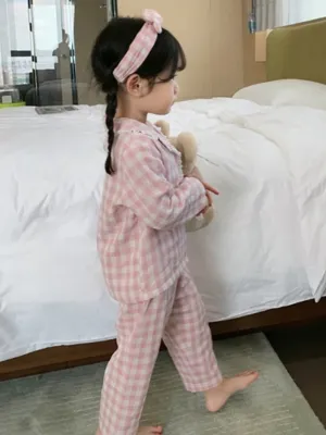 Snooze In Style Pink Gingham Pajamas