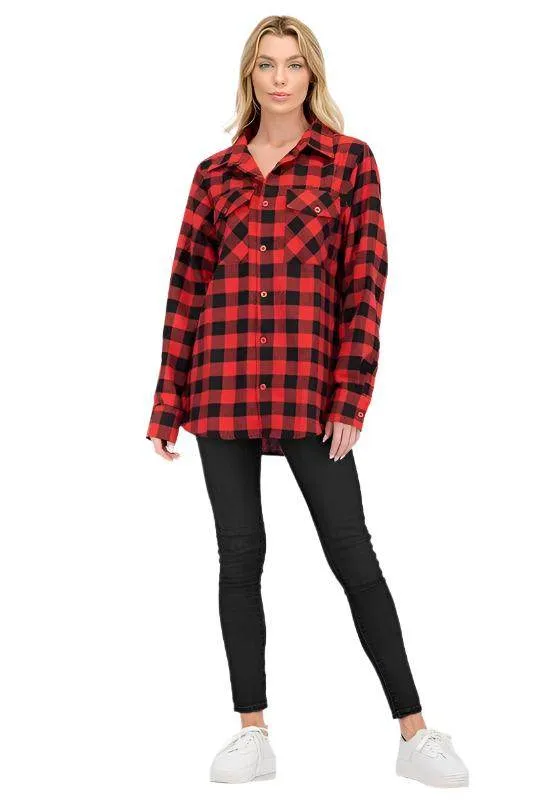 Womens Boyfriend Flannel Shirts